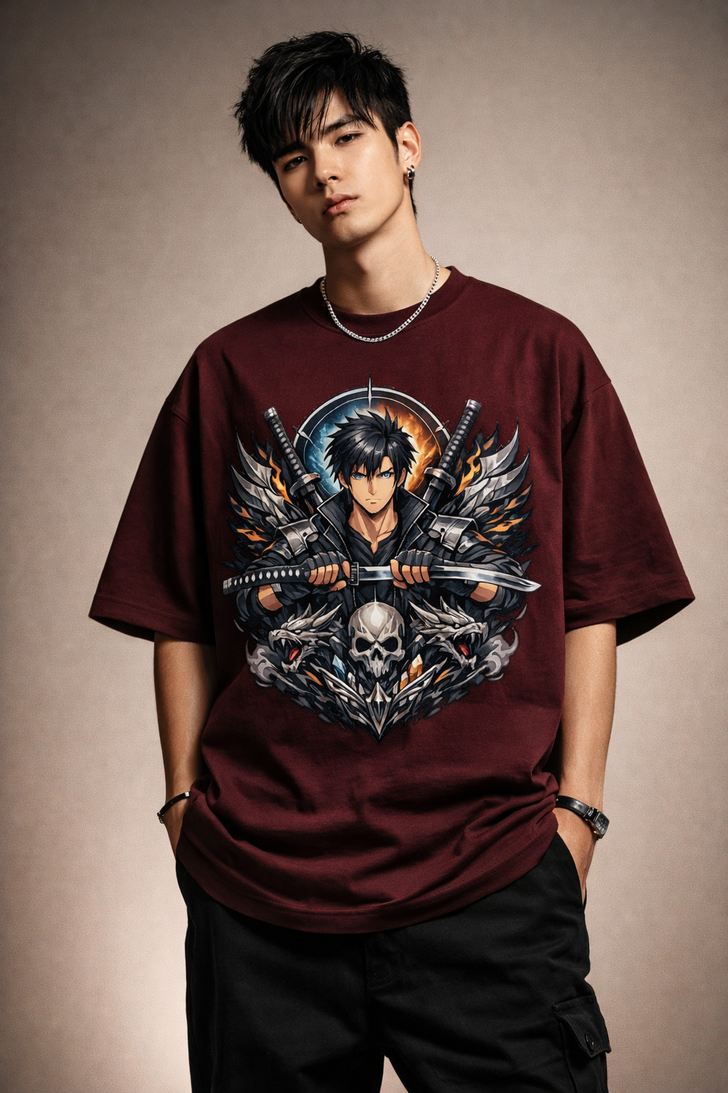 ZAKATO-ANIME-Unisex Oversized Classic T-Shirt