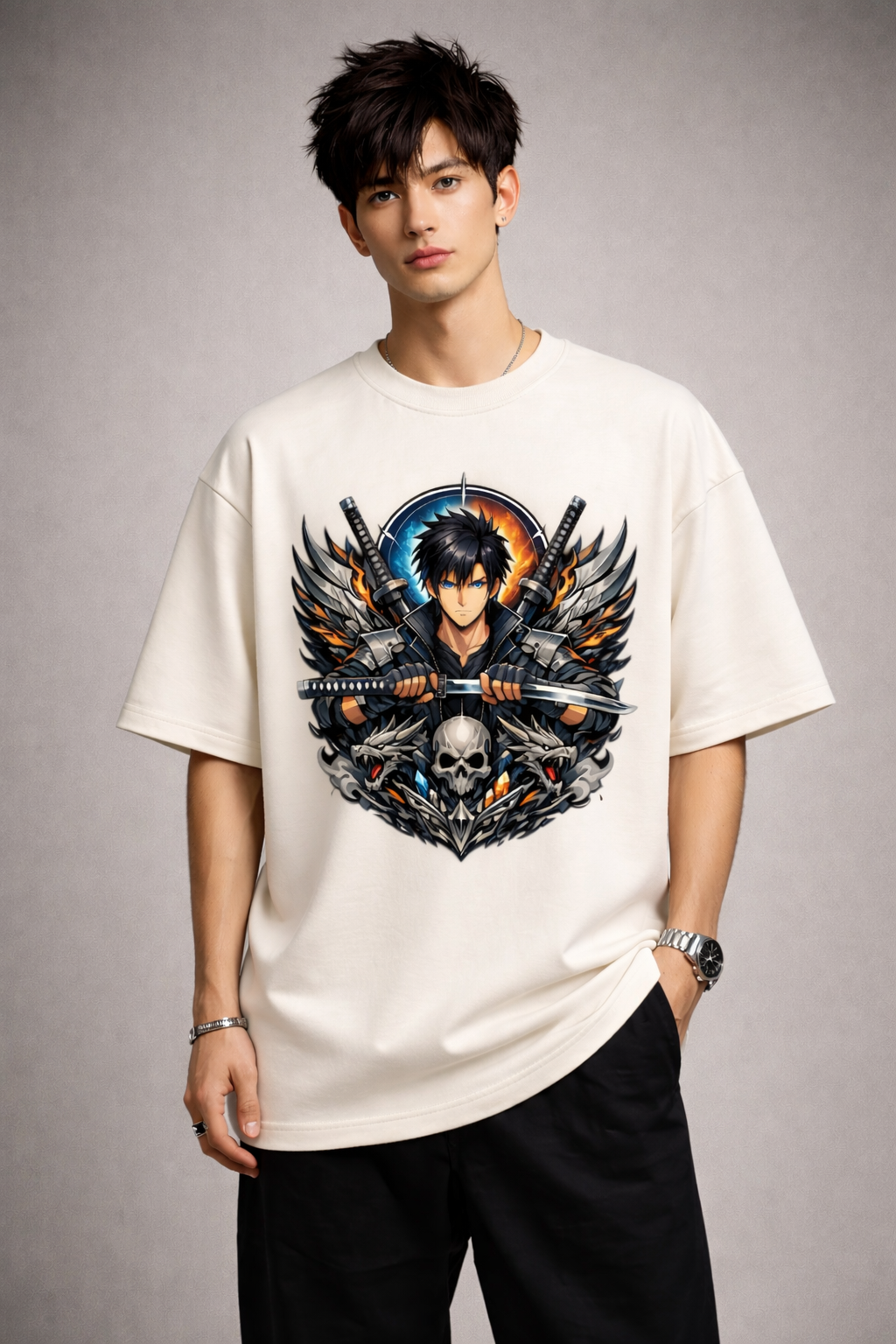 ZAKATO-ANIME-Unisex Oversized Classic T-Shirt