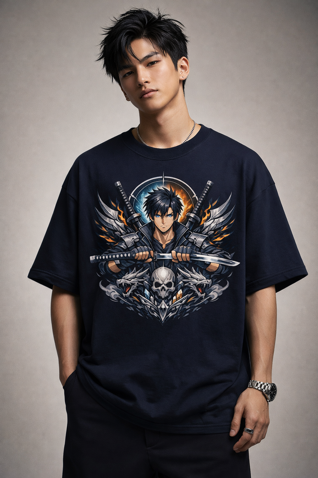 ZAKATO-ANIME-Unisex Oversized Classic T-Shirt